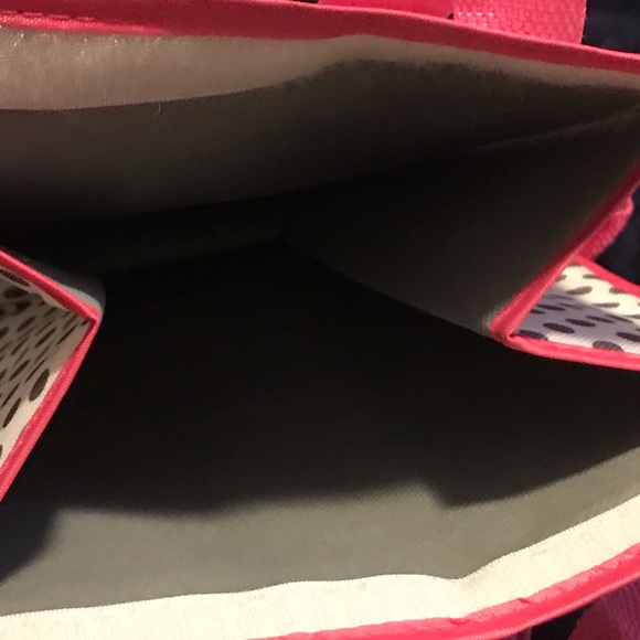 Two Pink Owl Gray Polka Dots Insulated Lunch Totes - Picture 7 of 7